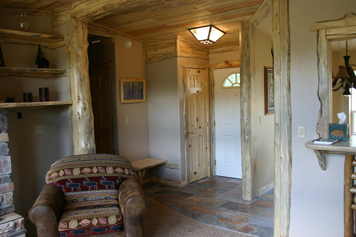 Log Cabin Front Door
