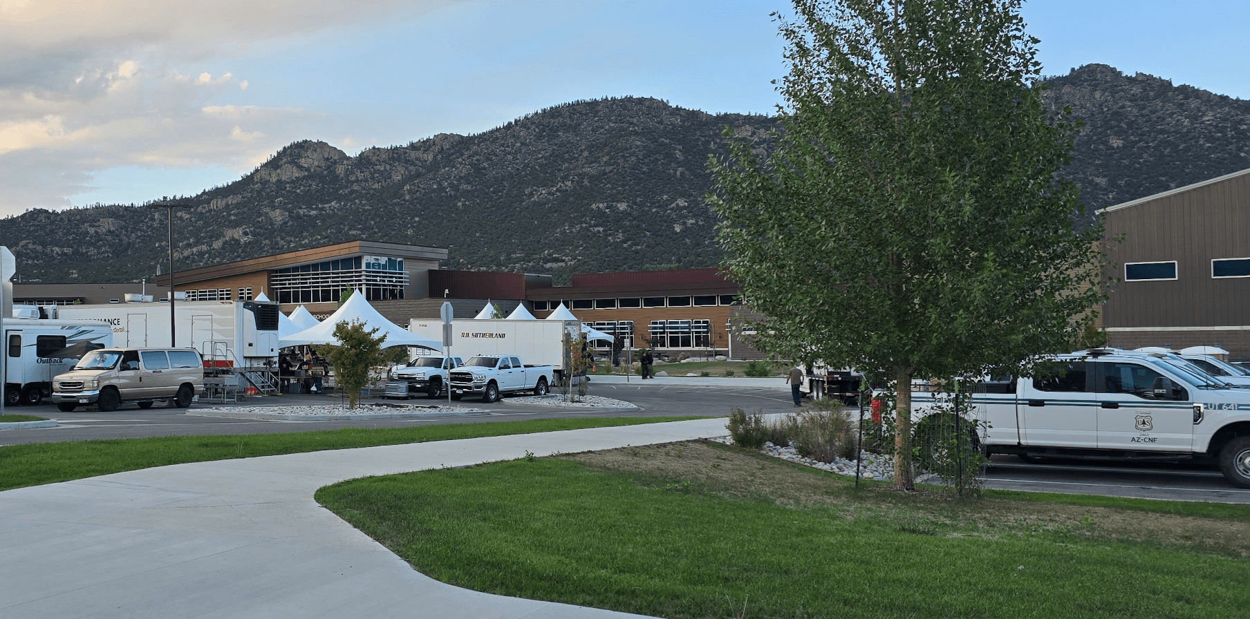 Fire Fighting Incident Base at Buena Vists High School
