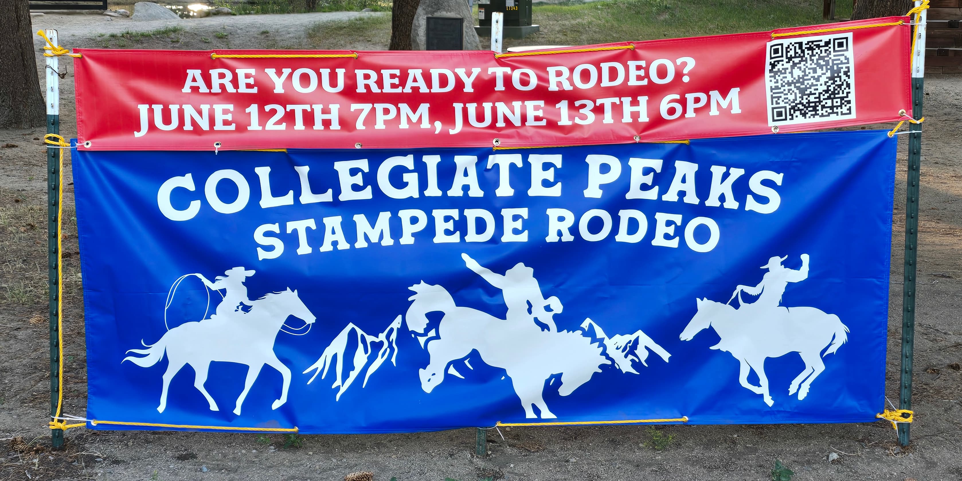 Collegiate Peaks Stampede Rodeo Banner